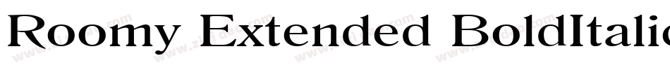 Roomy Extended BoldItalic字体转换